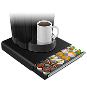 Mind Reader Coffee Pod Drawer, Fits 26 Pods, 14 3/4 x 13 1/4 x 2 3/4, Black (TRY26PCBLK)