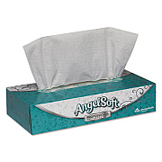 Georgia Pacific Professional Angel Soft ps Premium Facial Tissue, Flat Box, 2-Ply, White, 100 Sheets/Box (48580BX)