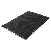 Guardian Soft Step Supreme Anti-Fatigue Floor Mat, Rectangular, Black Cross-Hatch Embossed Surface, 36" x 60" (24030501DIAM)