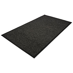 Guardian Golden Series Dual Rib Indoor Wiper Mats, Rectangular, Charcoal Gray Carpeted Surface, 36" x 60" (64030530)