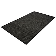 Guardian Golden Series Dual Rib Indoor Wiper Mats, Rectangular, Charcoal Gray Carpeted Surface, 48" x 72" (64040630)