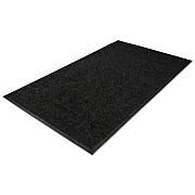 Guardian Platinum Series Walk-Off Indoor Wiper Mat, Rectangular, Black Carpeted Surface, 48" x 72" (94040635)