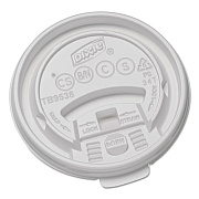 Dixie Plastic Lids For Hot Drink Cups, 8oz, White, 1000/carton (TB9538X)