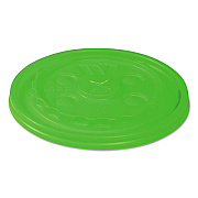 WinCup Vio Biodegradable Lids F/12-24 Oz Cups, Straw-Slot, Green, 1000/carton (L18SVIO)