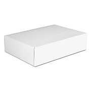 SCT Clay-Coated Donut Boxes, 12.88 x 23 x 12.75, White, Paper, 125/Carton (1213)