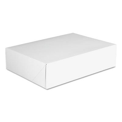 SCT Clay-Coated Donut Boxes, 12.88 x 23 x 12.75, White, Paper, 125/Carton (1213)