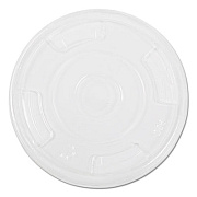 NatureHouse Compostable Cold Cup Lids, Flat, For 10, 12, 16oz Cups, Clear, 1000/carton (FK09)