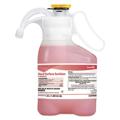 Diversey Hard Surface Sanitizer, Unscented, 1.4 L SmartDose, 2/Carton (100965932)