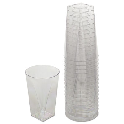 WNA Milan Tumblers, 10 Oz, Plastic, Clear, 16 Tumblers/pack (RSMT101516PK)