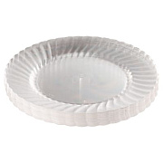 WNA Classicware Plastic Plates, 9" dia, Clear, 12/Pack (RSCW91512PK)