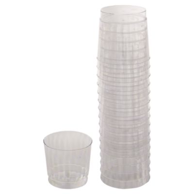 WNA Classicware Tumblers, Rocks Glass, 9 oz, Plastic, Clear, 16/Bag, 15 Bag/Carton (RSCCR91516)