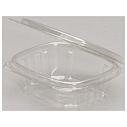 Genpak AD32F Plastic Hinged-Lid Deli Containers