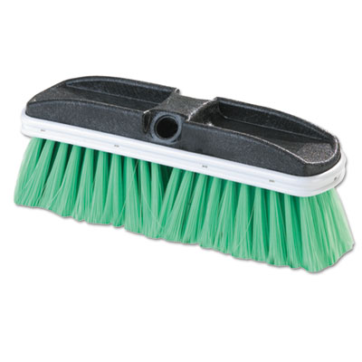 Flo-Pac Vehicle Brush, Nylex, Green Bristles, 10", 2 1/2" Bristles (3646875)