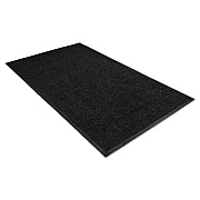 Guardian Platinum Series Walk-Off Indoor Wiper Mat, Rectangular, Black Carpeted Surface, 36" x 60" (94030535)