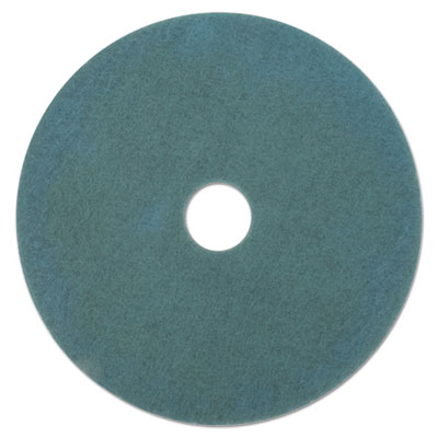 3M Ultra High-Speed Floor Burnishing Pads 3100, 27.25" Diameter, Aqua, 5/Carton (20379)