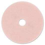 3M Ultra High-Speed Eraser Floor Burnishing Pad 3600, 27" Diameter, Pink, 5/Carton (25863)
