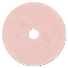 3M Ultra High-Speed Eraser Floor Burnishing Pad 3600, 27" Diameter, Pink, 5/Carton (25863)