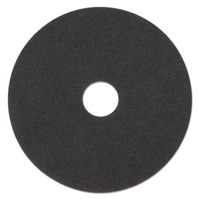 3M Low-Speed Stripper Floor Pad 7200, 23" Diameter, Black, 5/Carton (08385)
