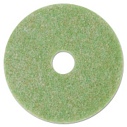 3M Low-Speed Topline Autoscrubber Floor Pads 5000, 17" Diameter, Green/amber, 5/carton (18049)
