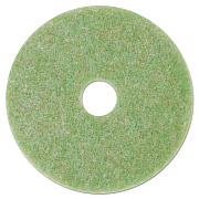 3M Low-Speed Topline Autoscrubber Floor Pads 5000, 15" Diameter, Green/orange, 5/ct (18047)