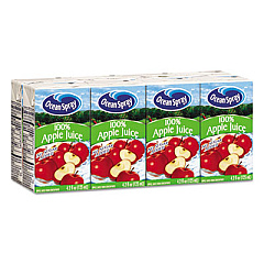 Ocean Spray Aseptic Juice Boxes, 100% Apple, 4.2oz, 40/Carton (23857)