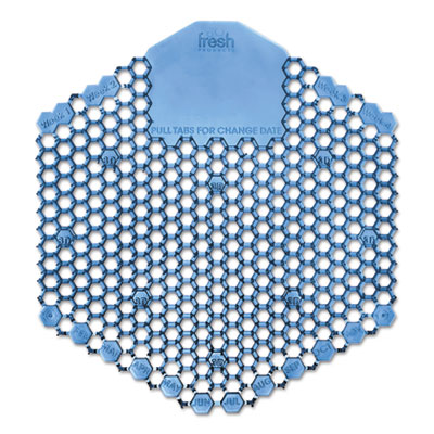 Fresh Products Wave 3D Urinal Deodorizer Screen, Wintergreen Scent, Blue, 10/Box, 6 Boxes/Carton (3WDS60WIN)