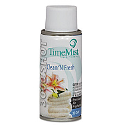 TimeMist 3000 Shot Micro Metered Air Freshener Refill, Clean N' Fresh, 3 oz Aerosol Spray, 12/Carton (1042415CT)