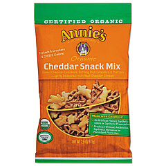 Annie's Homegrown Organic Cheddar Snack Mix, 2.5 oz Bag, 12/Carton (00073)