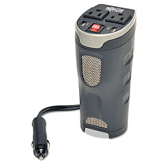 Tripp Lite PowerVerter Ultra-Compact Car Inverter, 200W, 2 Outlets, 2 USB Charging Ports (PV200CUSB)