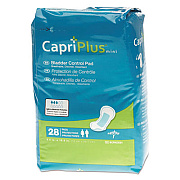 Medline Capri Plus Bladder Control Pads, Regular, 5.5" x 10.5", 28/Pack (BCPE01)