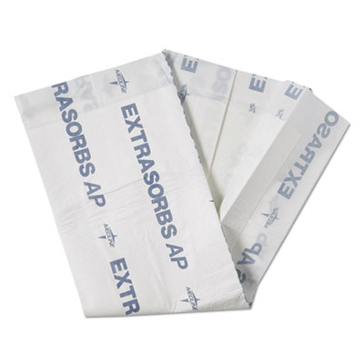 Medline Extrasorbs Air-Permeable Disposable DryPads, 30 x 36, White, 5 Pads/Pack (EXTSRB3036AZ)