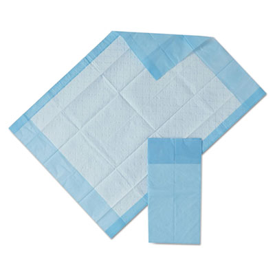 Medline Protection Plus Disposable Underpads, 17 x 24, Blue, 25/Bag (MSC281224C)