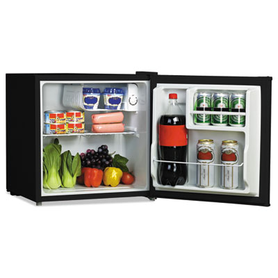 Alera 1.6 Cu. Ft. Refrigerator with Chiller Compartment, Black (RF616B)