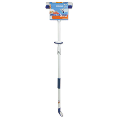 Mr. Clean Magic Eraser Roller Mop, 10.5 x 3 Blue/White Foam Head, 45" White Metal Handle (446840)