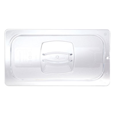 Rubbermaid Commercial Cold Food Pan Covers, 1/2-Size, 10.38 x 12.8, Clear (128P23CLE)