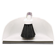 Rubbermaid Commercial Duster Brush with Pan, 9.5 x 12.5, 3.5" Handle, Plastic, White (6C0100)