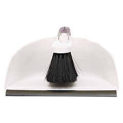 Rubbermaid Commercial Duster Brush with Pan, 9.5 x 12.5, 3.5" Handle, Plastic, White (6C0100)