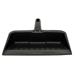 Rubbermaid Commercial Heavy-Duty Dustpan, 8.25 x 12.25 , Polypropylene, Charcoal (2005CHA)