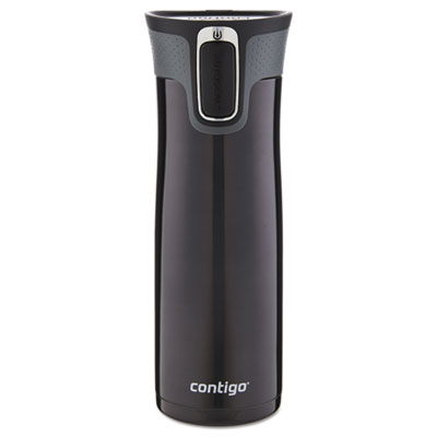 Contigo West Loop AUTOSEAL Travel Mug, 16 oz, Black, Stainless Steel (WLD100J01)