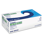 Boardwalk Disposable General-Purpose Nitrile Gloves, Large, Blue, 100/box (BWK380LBX)