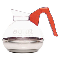 BUNN Easy Pour Decanter, 64 oz, Orange Handle (6101)