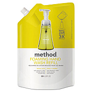 Method Foaming Hand Wash Refill, Lemon Mint, 28 oz Pouch, 6/Carton (01365CT)