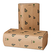 Boardwalk Green Multifold Towels, Natural White, 9.3 x 9.5, 250/Pack, 16 Packs/Carton (BWK10GREENB)