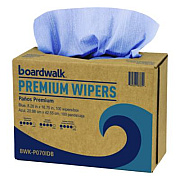 Boardwalk Hydrospun Wipers, 8.26 x 16.75, Blue, 100 Wipes/Box, 10 Boxes/Carton (P070IDB)