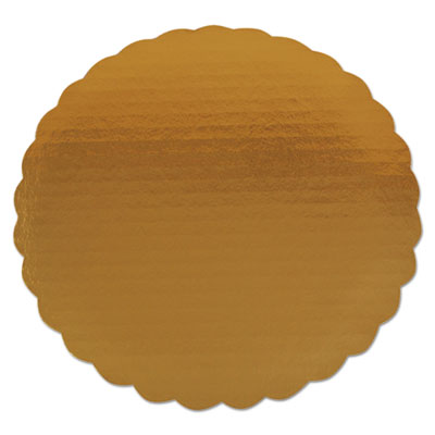 SCT Gold Cake Circles, Single Wall Construction, 9" Diameter, Gold, Paper, 200/Carton (1610)