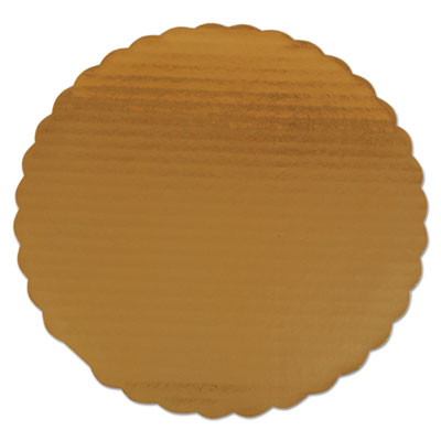 SCT Gold Cake Circles, Single Wall Construction, 14" Diameter x 0.13" h, Gold, Paper, 100/Carton (1625)