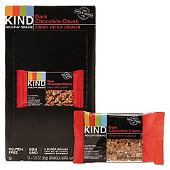 KIND Healthy Grains Bar, Dark Chocolate Chunk, 1.2 oz, 12/Box (18082)