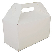 SCT Carryout Barn Boxes, 9.5 x 5 x 5, White, Paper, 125/Carton (2707)