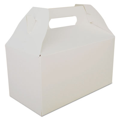 SCT Carryout Barn Boxes, 9.5 x 5 x 5, White, Paper, 125/Carton (2707)
