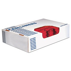 Heritage Healthcare Biohazard Printed Can Liners, Biohazard Infectious Waste, 30 gal, 1.3 mil, 30" x 43", Red, Flat Pack, 200/Carton (A6043PR)